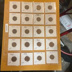 Vintage US Pennies 