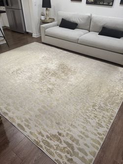 Malilla By Nikki Chu Kimball White 7'10" x 10'6" Rug
