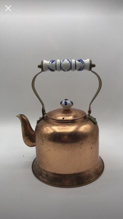 Vintage Copper Kettle Teapot
