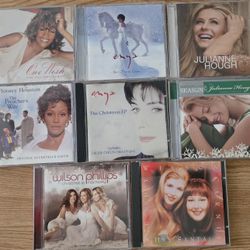 8 CD Winter LOT: Julianne Hough/Whitney Houston/Enya/Wilson Phillips