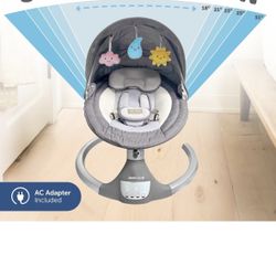 Jool Baby Nova Swing - Electric Motorized Infant Swing, Bluetooth Music, 10 Preset Melodies