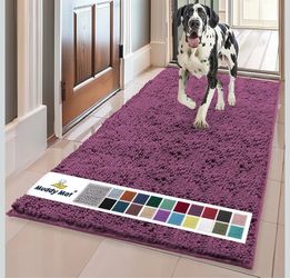 Muddy Mat® | Super Water Absorbent Door Mat Indoor, Microfiber Quick Dry Chenille Entryway Rug, Slip Resistant Front Door Mat, Indoor Mats for Entrywa