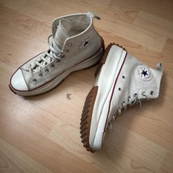 White Converse Run Star Hike platform  trainers