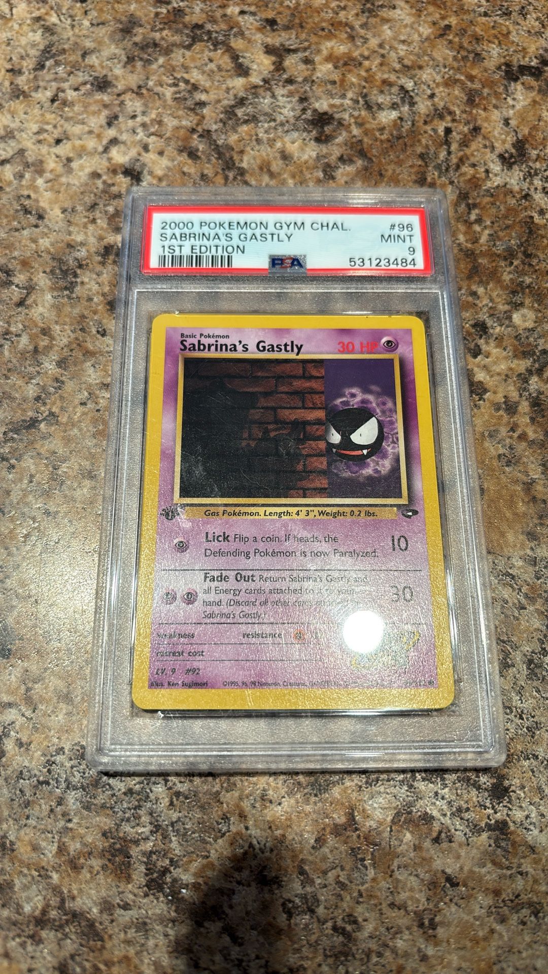 Sabrina’s gastly First Edition PSA