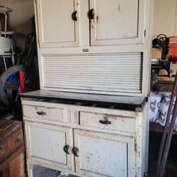 Vintage antique early 1900s Sellers Hoosier baking kitchen cabinet