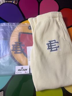 Eric Emanuel Ivory And Grey Color Size Large Sweatpants Thermal 