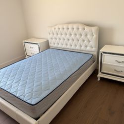 New White Bedroom Bed Set 