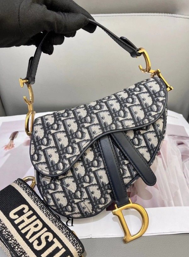 Dior Monogram Small Saddle Bag