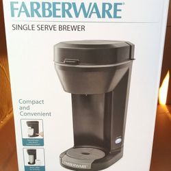 New Faberware Single Serve Coffee Maker K-cup Brewer