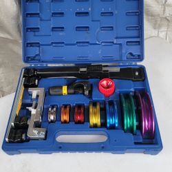 Yellow Jacket 63325 Deluxe Alloy Ratchet Tube Bender Kit with Reverse Mandrel