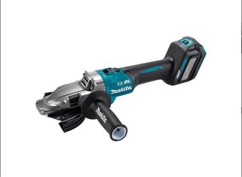 Makita 40V max XGT Brushless Cordless 5 Inch Slide Switch Flathead Grinder Variable Speed with Electric Brake (Bare Tool)