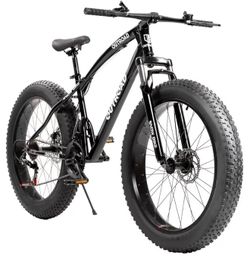 Fat tire bike out-road 21 inch tires suspension for snow,sand,dirt and more