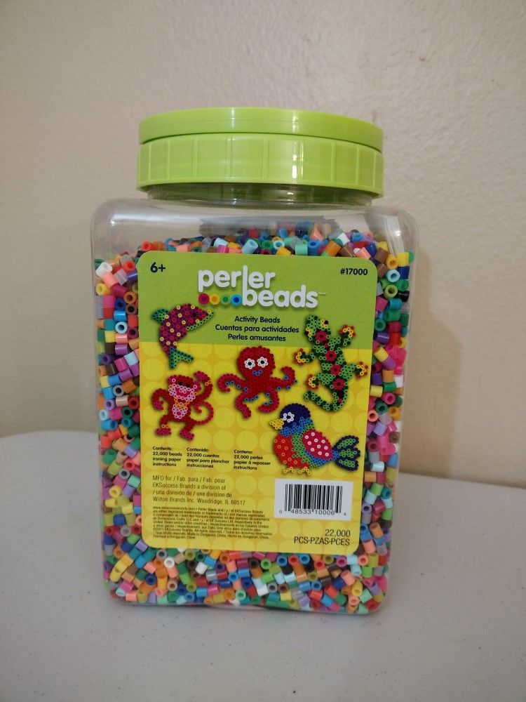 Perler Beads 22,000 Brand New Sealed In Jar