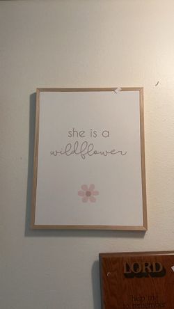 She Is a Wildflower Framed Wall Art
