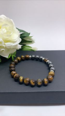 Natural Tiger Eyes Beads Bracelet
