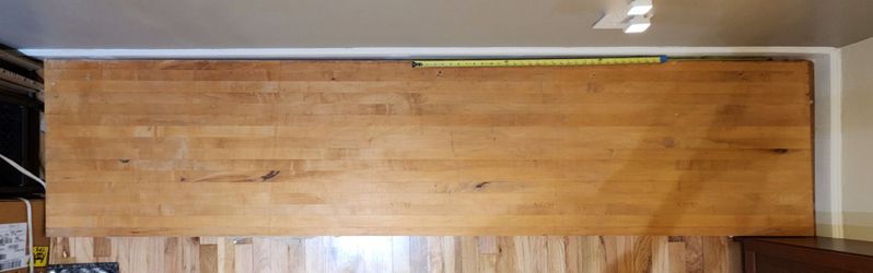 Used Butcher Block 97 x 25 x 1.5