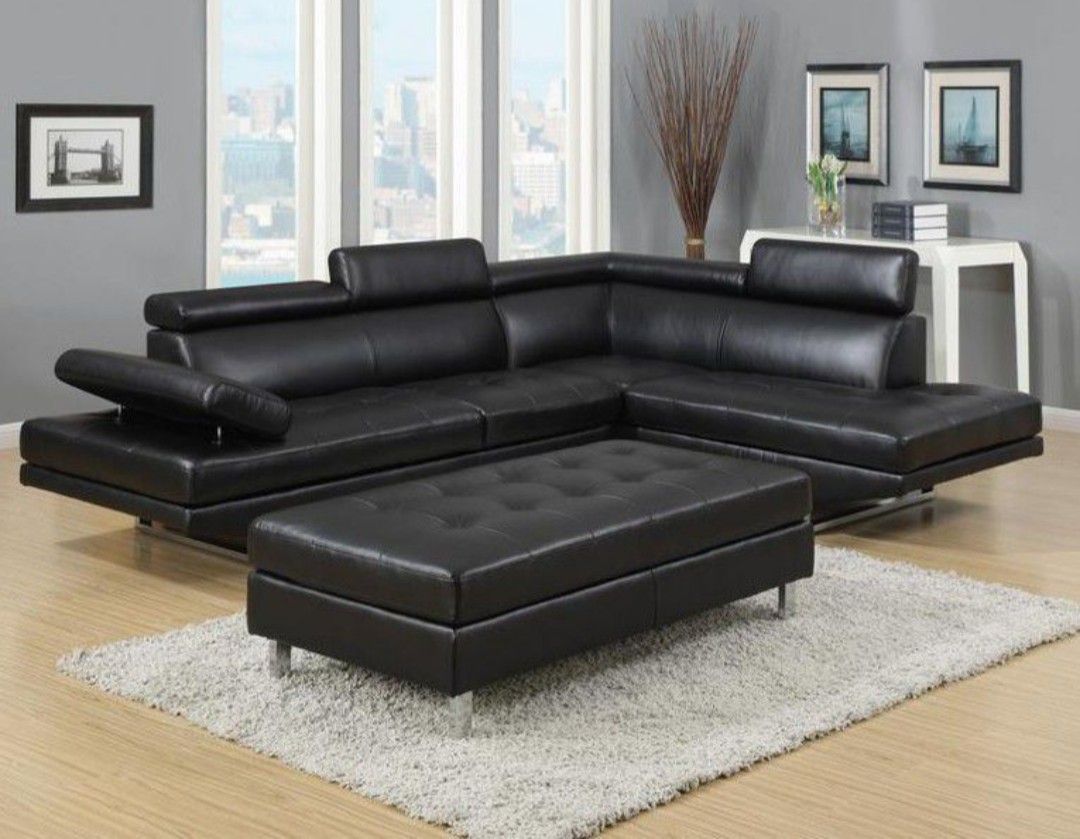 SECTIONAL RECLINING SOFA WITH THREE RECLINERS!!! TEXT 30777 TO 22462 FOR $50 DOWN!!! DELIVERY TONIGHT!!! Furniture