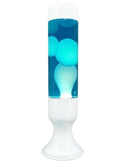 16 Inch Liquid Lamp, Blue Liquid with White Wax Motionin Liquid Relaxing Motion Light, Suitable for Living Room Bedroom Office, Amazing Gifts for Adul