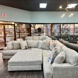 Rawcliffe Parchment Modular Sectional 3 Piece 🛋️ Ashley Couch New 