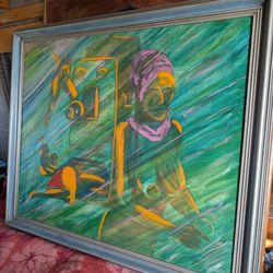 Abstract Oil Painting By The Artist Diaz