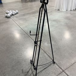 Antique Black Metal Easle