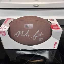 Noah Fant signed NFL Football Denver Broncos Seahawks Bengals & Iowa Hawkeyes 
