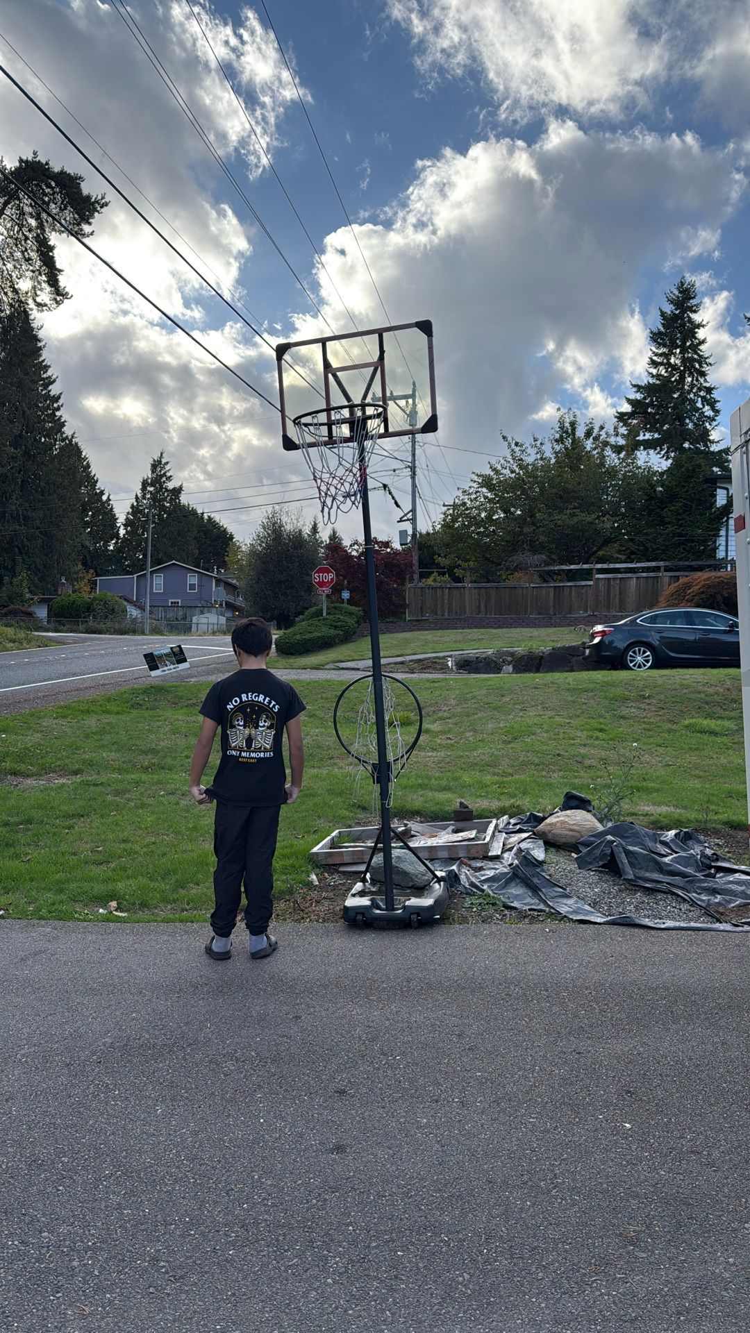 Basketball Hoop And Extra Rim.