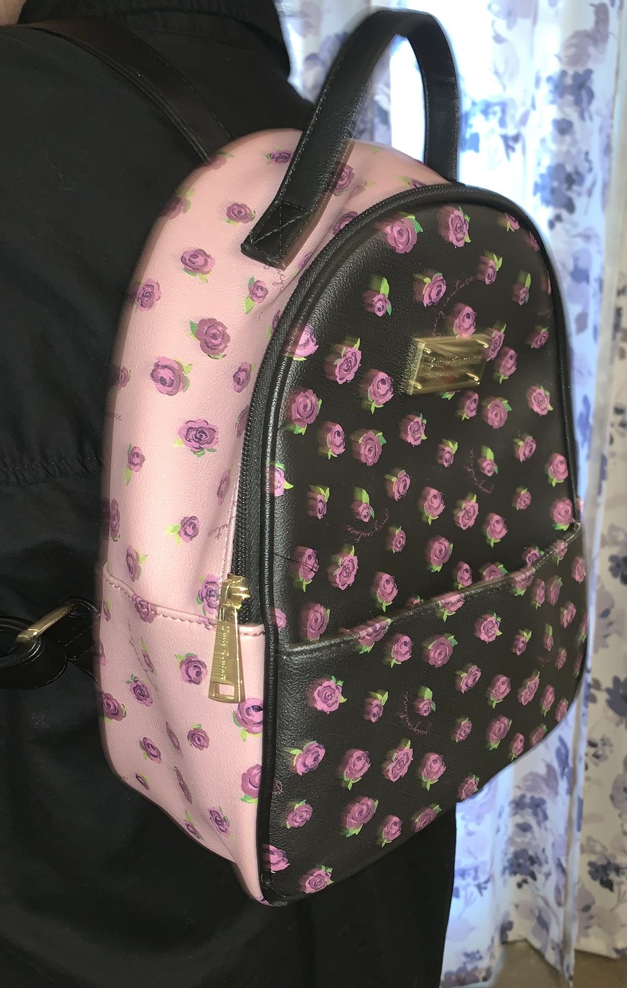 Juicy Couture Pink Rose Bloom Backpack! Nice!!