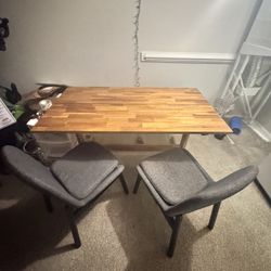 IKEA TABLE AND CHAIRS