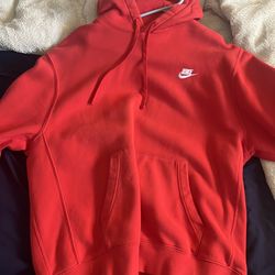 XL red Nike hoodie