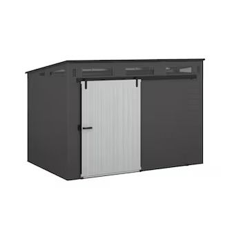 Suncast 10 ft x 7 ft Modernist Gray Lean to Resin Storage Shed (Floor Included),New Products : American Fashion Style Bags On Sale