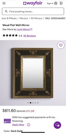 Antique Gold Wall Mirror