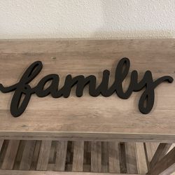 Home Decor Family Sign