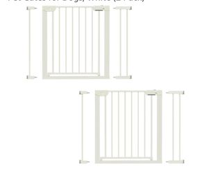 29.5-40.6" Magnetic Baby Gate for Stairs, Baby Safety Essentials, Auto Close Gate for Doorways, Easy Install Pressure Mounted Dog Gate Indoor, Pet Gat
