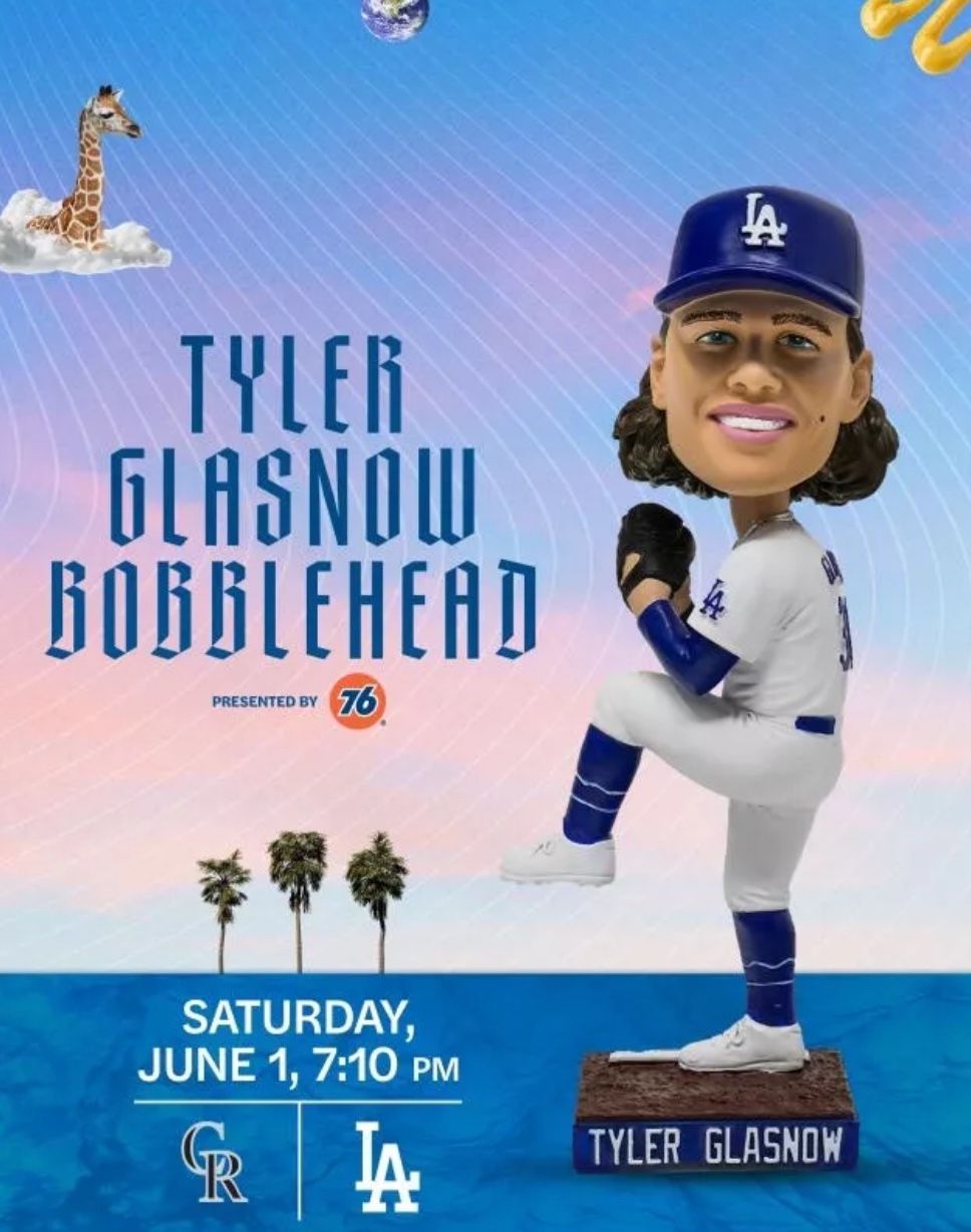 Tyler Glasnow Bobblehead 6/1