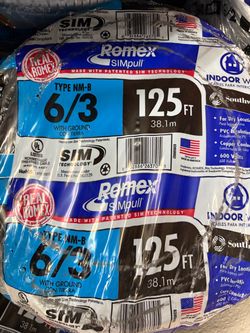 New Romex wire 6/3