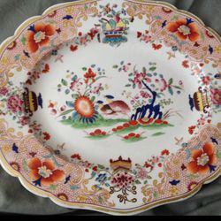 Antique English Chamberlain Porcelain Plate 