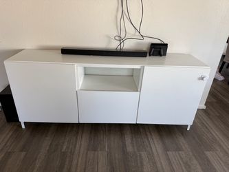 IKEA tv stand all white