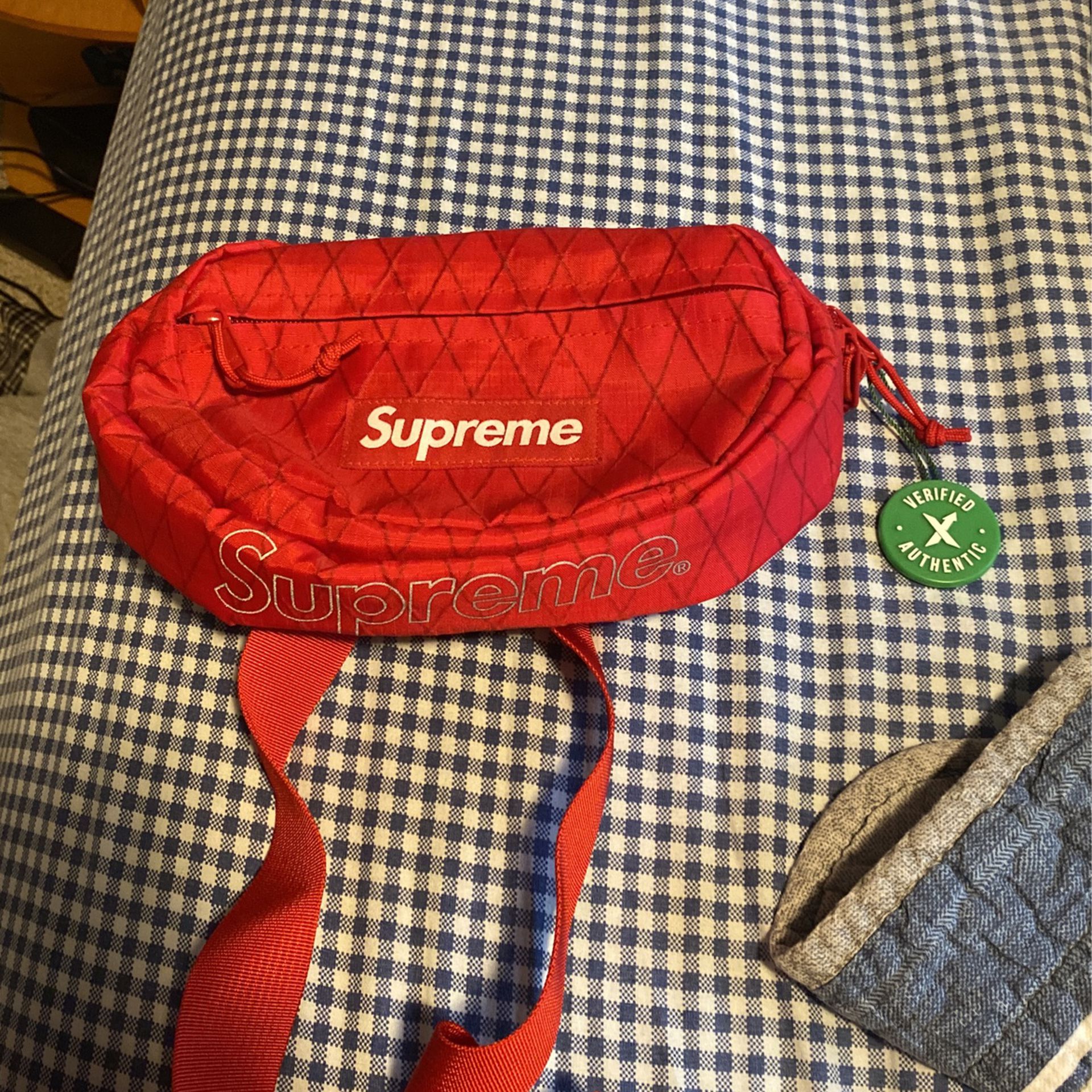 Supreme Red Fanny Pack Verified Authentic 