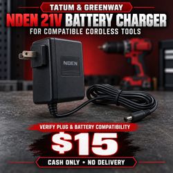 21V NDEN 21V Battery Charger for Cordless Tools