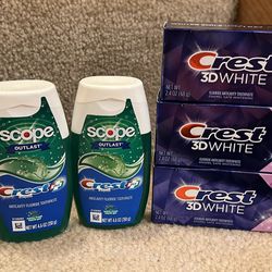 Crest Toothpaste new $2/box