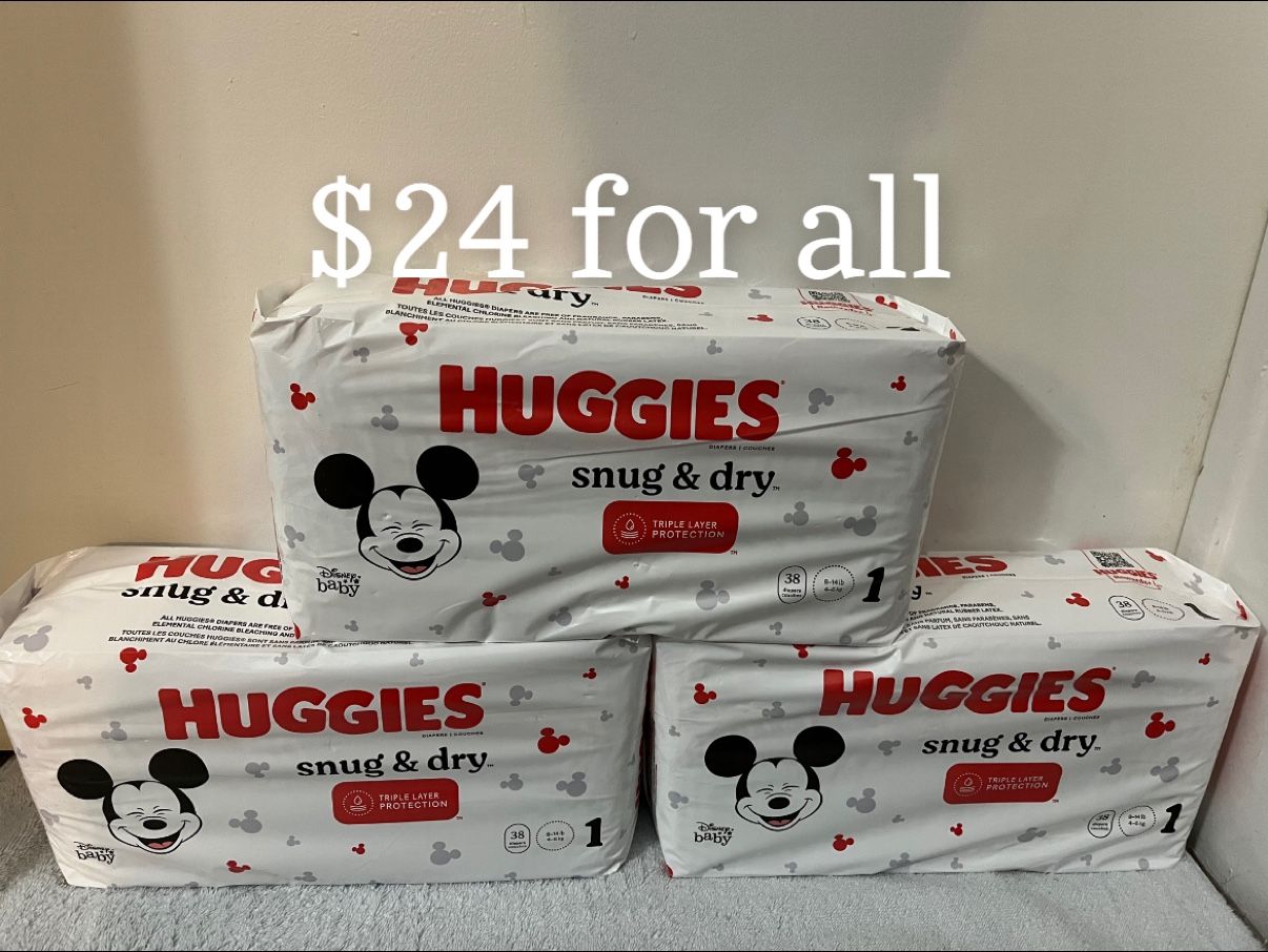 Huggies Size 1 Diapers 