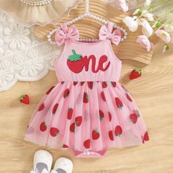 One Strawberry Dress
