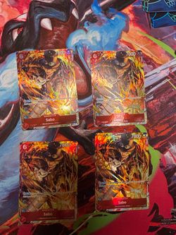 One Piece TCG Sabo Character Card x4
