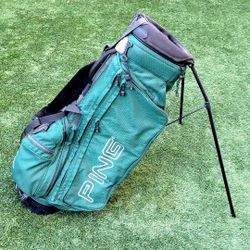 PING Hoofer 2 Carry / Stand 4-Way Golf Bag Dual Strap Dark Green