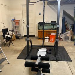 Full Gym Sets with dumbbell rack and a few dumbbells 