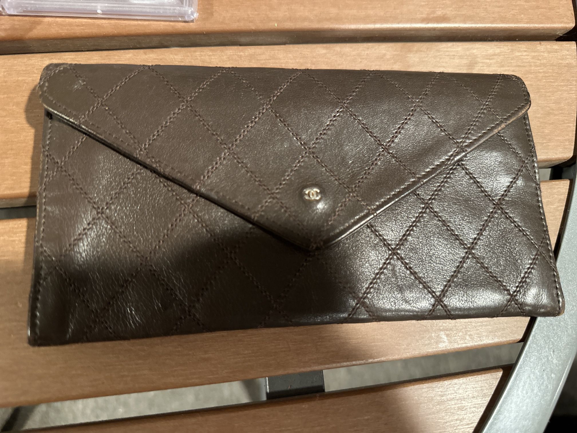 Chanel Leather Long Wallet 