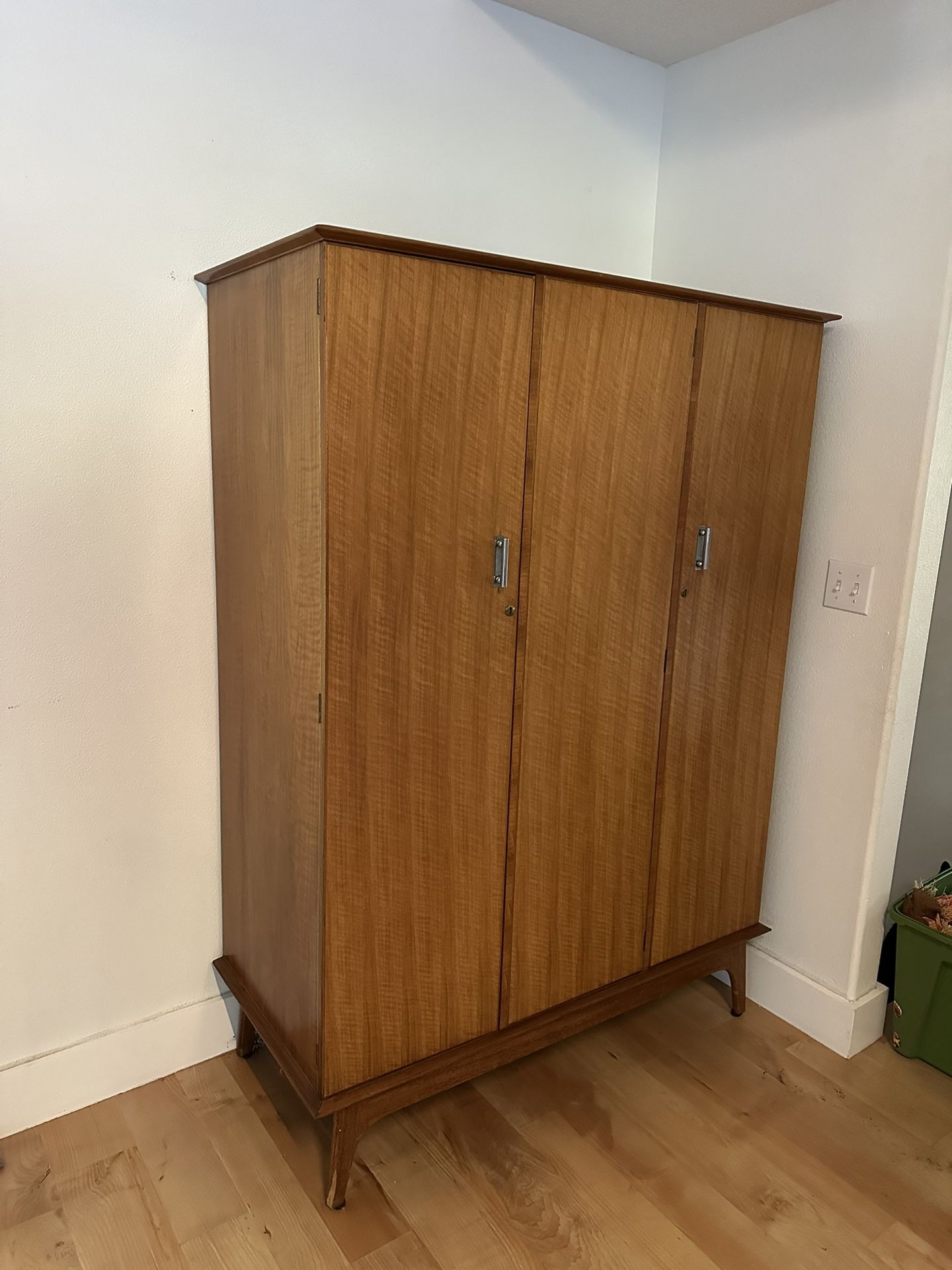 Vintage Armoire Cabinet Mid-century Modern