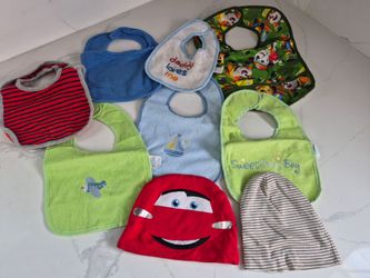 Baby Bibs Bundle – 8 Pack Mixed Styles