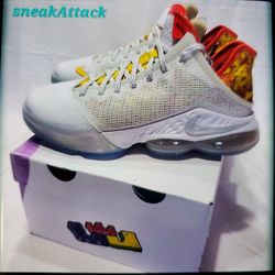 Nike LeBron 19 Low Magic Fruity Pebbles sz 9-10 DQ8344 100